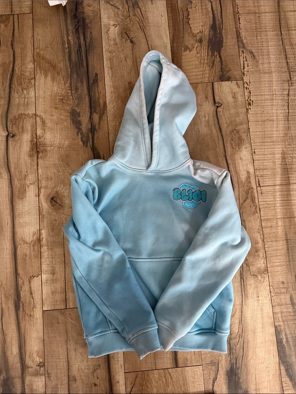 Baseball lifestyle 101 Kids Blue Ombre Hoodie Sweatshirt - Logo